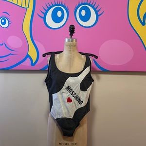 Moschino Mare Vintage One Piece Swimsuit Heart